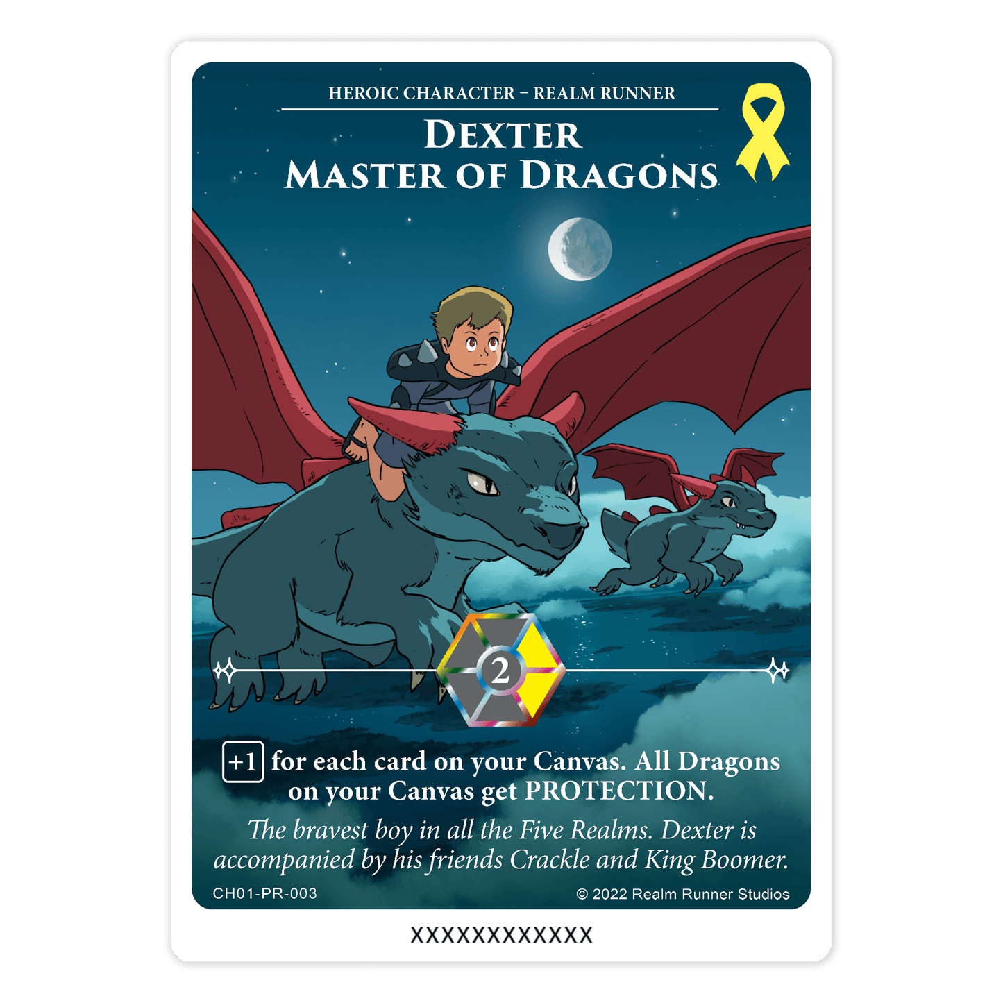 Dexter Master of Dragons Limited Edition Charity Card